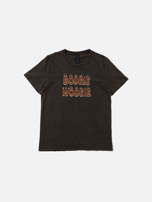 NUDIE JEANS - Roy Boogie T-Shirt - Antracite-T-Shirts-Nudie Jeans-S-UPTOWN LOCAL