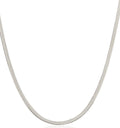 SAINT VALENTINE - Sphinx 3mm Snake Chain Necklace - Silver-Jewellery-Saint Valentine-UPTOWN LOCAL