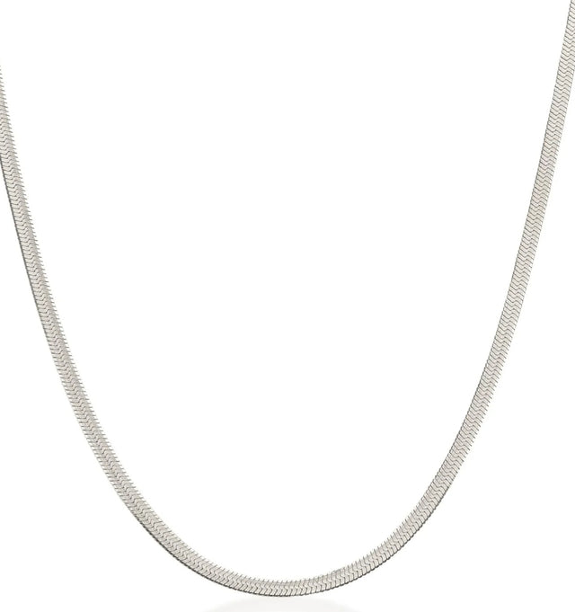 SAINT VALENTINE - Sphinx 3mm Snake Chain Necklace - Silver-Jewellery-Saint Valentine-UPTOWN LOCAL