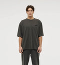 PE NATION Bounary Line Tee Washed Black-T-Shirts-PE Nation-S-UPTOWN LOCAL