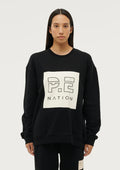 PE NATION - Cut Shot Sweat - Black-Jumpers-PE Nation-XS-UPTOWN LOCAL