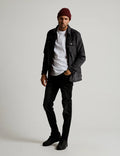 MR SIMPLE - Quilted Cord Jacket - Graphite-Jackets-Mr. Simple-S-UPTOWN LOCAL
