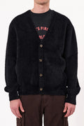 ROLLAS - Shag Cardigan - Black-Jumpers-Rolla's-S-UPTOWN LOCAL