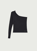 PE NATION - Foundation Asymmetrical LS - Black-tops-PE Nation-XS-UPTOWN LOCAL