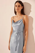 SHONA JOY - La Lune - Bias Cowl Midi Dress - Powder Blue-Dresses-Shona Joy-6-UPTOWN LOCAL