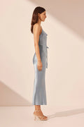 SHONA JOY - La Lune - Bias Cowl Midi Dress - Powder Blue-Dresses-Shona Joy-6-UPTOWN LOCAL