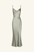 SHONA JOY - La Lune - Bias Cowl Midi Dress - Sage-Dresses-Shona Joy-6-UPTOWN LOCAL