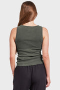 ACADEMY BRAND - Essential Rib Tank - Smoke Pine-Shirts & Tops-Academy Brand Womens-XS-UPTOWN LOCAL