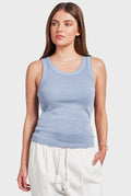 ACADEMY BRAND - Essential Rib Tank - Lavender Ash-Shirts & Tops-Academy Brand Womens-XS-UPTOWN LOCAL