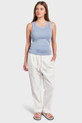 ACADEMY BRAND - Essential Rib Tank - Lavender Ash-Shirts & Tops-Academy Brand Womens-XS-UPTOWN LOCAL