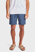 ACADEMY BRAND - Riviera Linen Short - Bluegrass / Navy Stripe-Shorts-Academy Brand-30-UPTOWN LOCAL