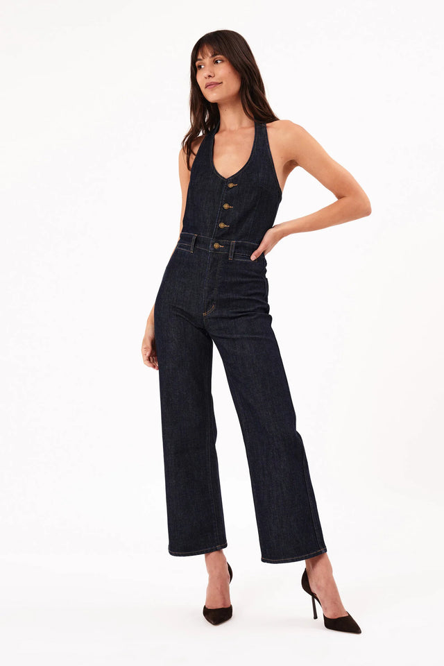 ROLLAS - Halter Jumpsuit - Dark Stone-Jumpsuits-Rolla's-6 / XS-UPTOWN LOCAL