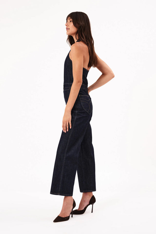 ROLLAS - Halter Jumpsuit - Dark Stone-Jumpsuits-Rolla's-6 / XS-UPTOWN LOCAL