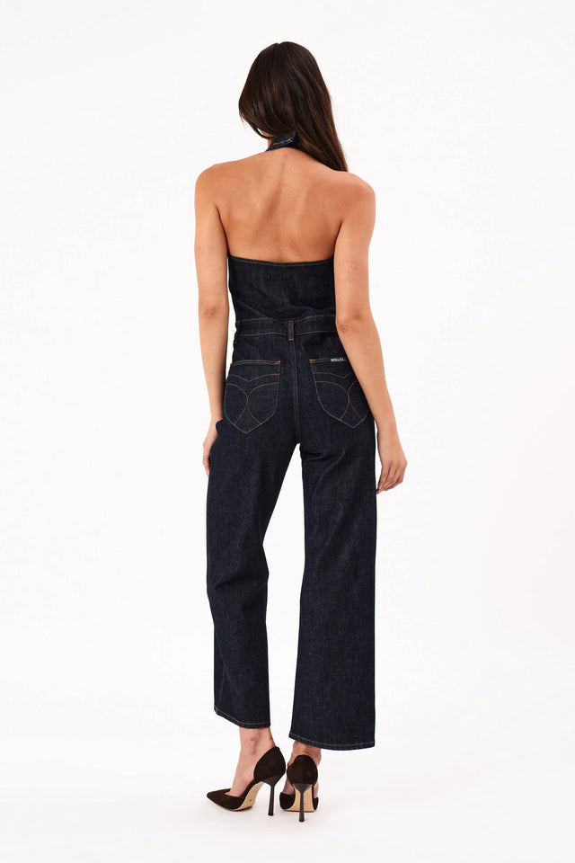 ROLLAS - Halter Jumpsuit - Dark Stone-Jumpsuits-Rolla's-6 / XS-UPTOWN LOCAL