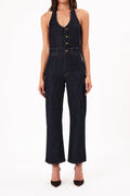 ROLLAS - Halter Jumpsuit - Dark Stone-Jumpsuits-Rolla's-6 / XS-UPTOWN LOCAL