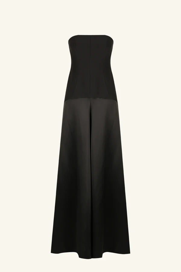 SHONA JOY - Adri Strapless Panelled Maxi - Black-Dresses-Shona Joy-6-UPTOWN LOCAL