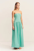 SHONA JOY - Alec Strapless Panelled Maxi Dress - Pool-Dresses-Shona Joy-6-UPTOWN LOCAL