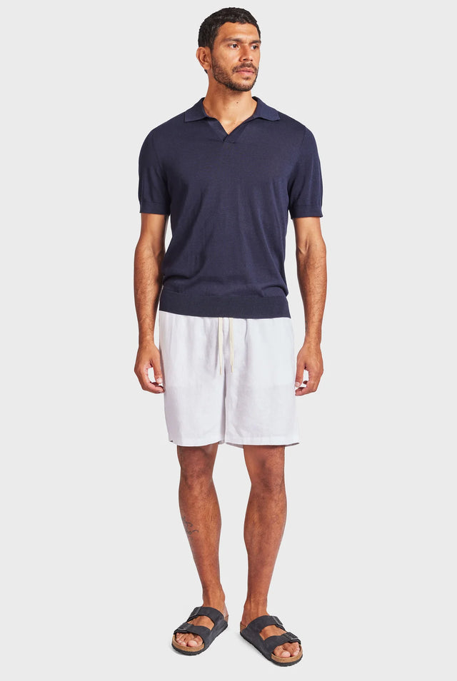 ACADEMY BRAND - Irvine Knit Polo - Navy-Polo-Academy Brand-S-UPTOWN LOCAL