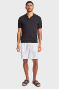 ACADEMY BRAND - Irvine Knit Polo - Black-Polo-Academy Brand-S-UPTOWN LOCAL