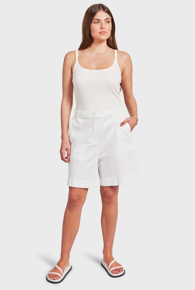 ACADEMY BRAND - Womens Monroe Short - Winter White-Shorts-Academy Brand Womens-6-UPTOWN LOCAL