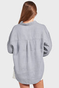 ACADEMY BRAND - Womens Hampton L/S Linen Shirt - Lavender Ash-Shirts & Tops-Academy Brand Womens-XS-UPTOWN LOCAL