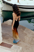 Ivana Lace Back Bias Maxi - Chocolate/Multi-Dresses-Shona Joy-6-UPTOWN LOCAL