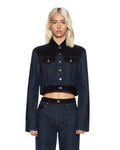 KSUBI - Slim Trucker Jacket Vixen Spliced - Black-Jackets-Ksubi-6/XS-UPTOWN LOCAL