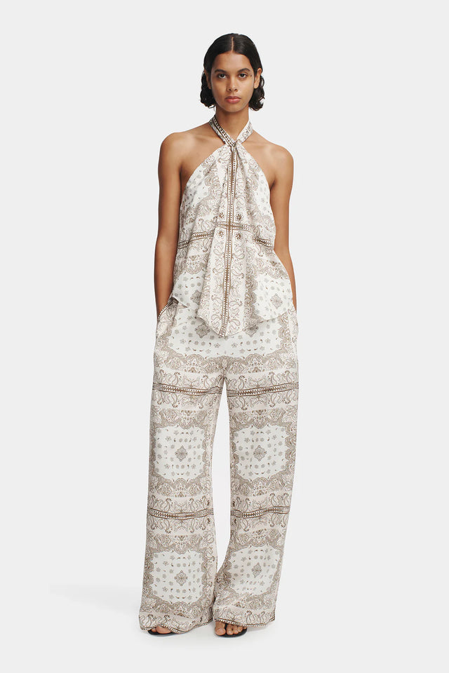HANSEN & GRETEL - Bowden Pant - Beige Bandana-Pants-Hansen and Gretel-XS-UPTOWN LOCAL