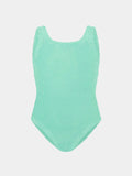 HUNZA G - Kids Classic Swim (7-12) - Metallic Mint-Swimwear-Hunza G-UPTOWN LOCAL