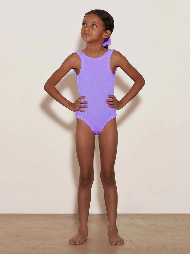 HUNZA G - Kids Classic Swim (3-6) - Lilac-Swimwear-Hunza G-UPTOWN LOCAL