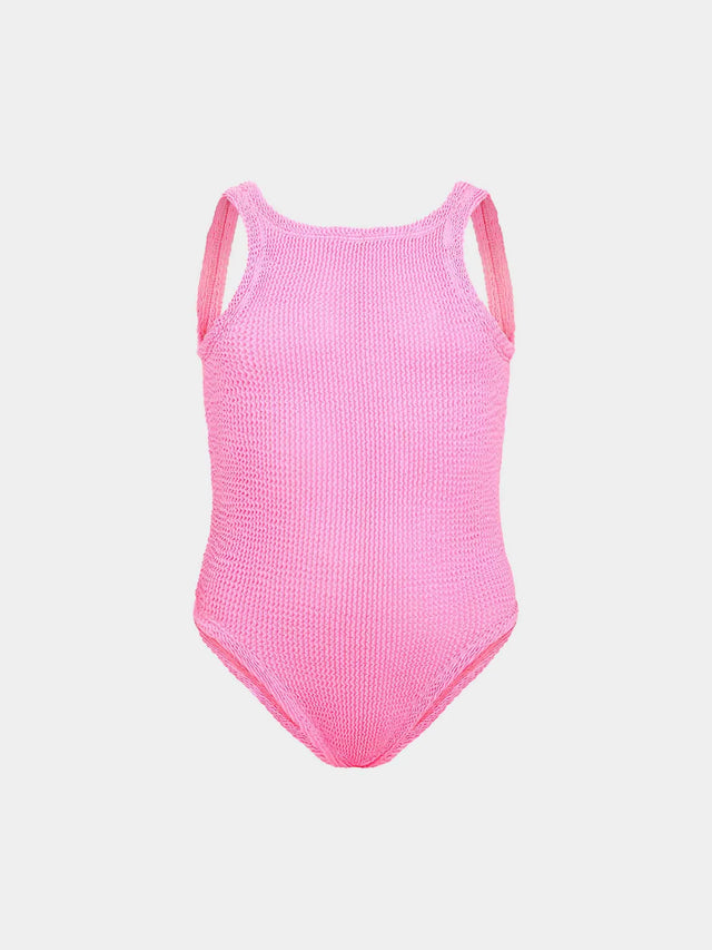 HUNZA G - Kids Classic Swim (3-6) - Bubblegum-Swimwear-Hunza G-UPTOWN LOCAL