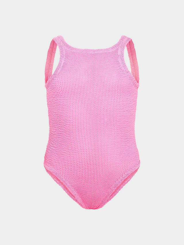 HUNZA G - Kids Classic Swim (7-12) - Bubblegum-Swimwear-Hunza G-UPTOWN LOCAL