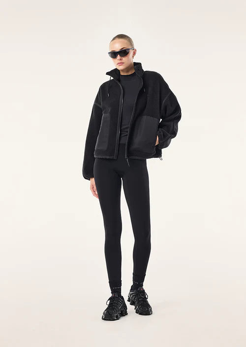 PE NATION - Lennon Sherpa Jacket - Black
