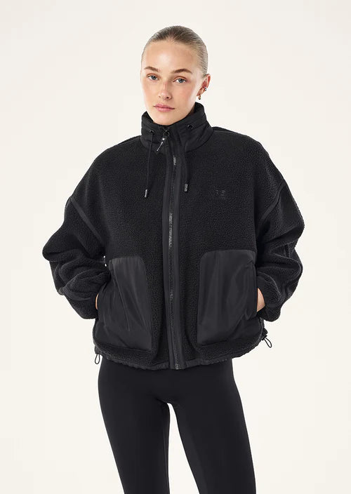 PE NATION - Lennon Sherpa Jacket - Black