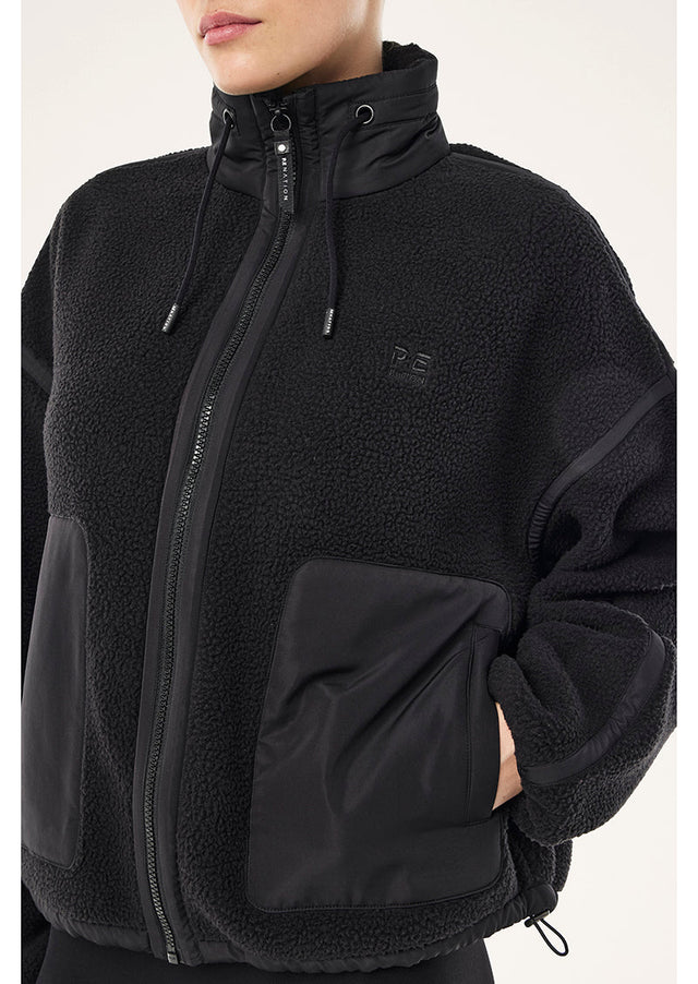 PE NATION - Lennon Sherpa Jacket - Black
