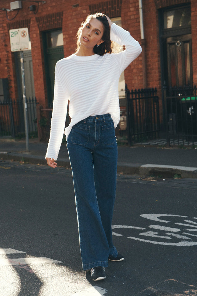 ROLLAS - Sailor Jean Long - Eco Ruby Blue