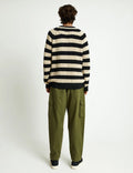 Stripe Knit - Black/Oatmeal Stripe-Jumpers-Mr. Simple-S-UPTOWN LOCAL