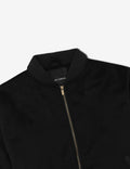 Wool Bomber Jacket - Black-Jackets-Mr. Simple-S-UPTOWN LOCAL