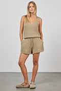 Nancy Knit Top - Sandstorm Green-Shirts & Tops-Academy Brand Womens-XS-UPTOWN LOCAL