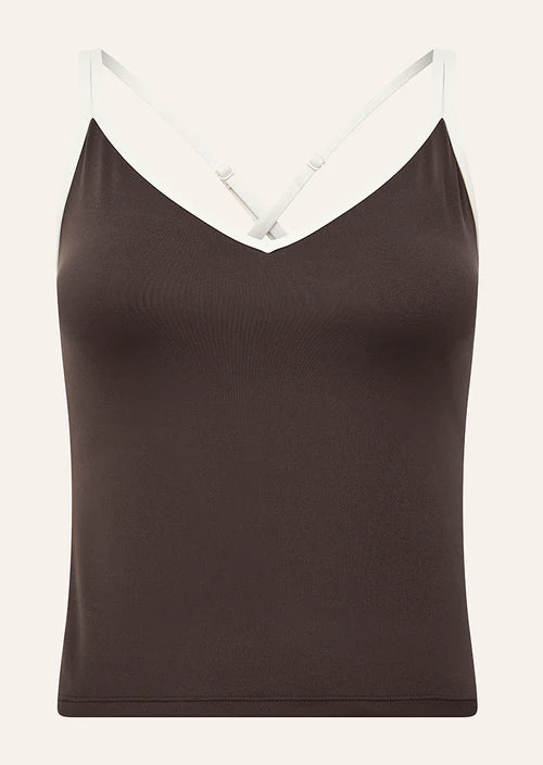 PE NATION - Paramount Tank - Coffee