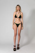 SOMETHING VERY SPECIAL - Black Solid Mesh Bikini Top-Swimwear-Something Very Special-S-UPTOWN LOCAL