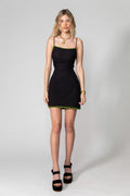 SOMETHING VERY SPECIAL - Black Solid Mesh Mini Dress-T-Shirts-Something Very Special-XS-UPTOWN LOCAL