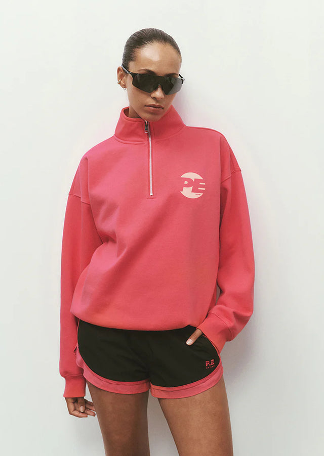 PE NATION - Voltage Quarter Zip - Cosmo Pink