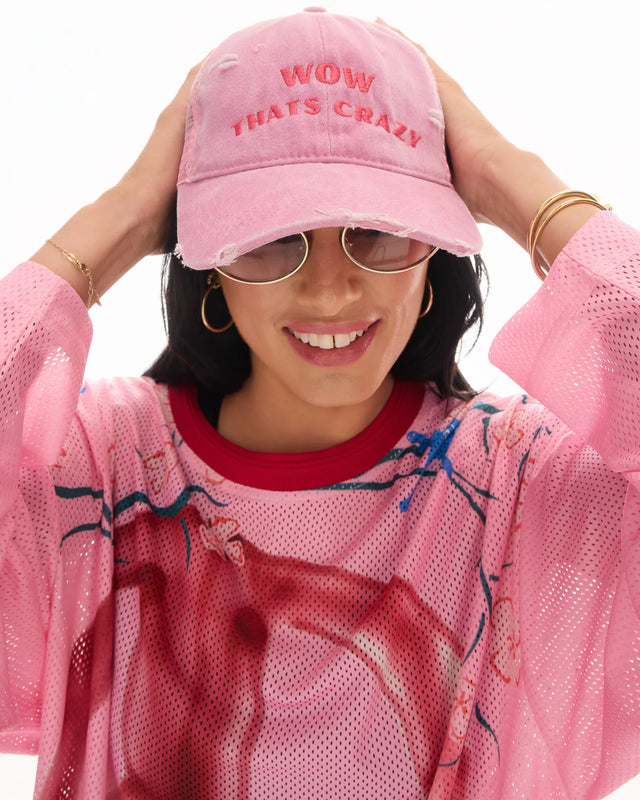 THE TALES - Wow Thats Crazy Trucker Cap - Pink-Caps-The Tales-UPTOWN LOCAL
