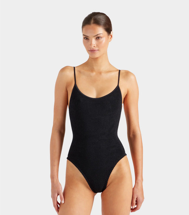 HUNZA G - Pamela Swim Black-Swimwear-Hunza G-UPTOWN LOCAL