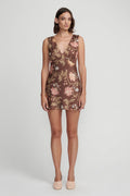 HANSEN & GRETEL - Quinn Dress - Carob Floral-Dresses-Hansen and Gretel-XS-UPTOWN LOCAL