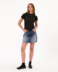 ROLLAS - Classic Tee Lurex Knit - Black-Tops-Rolla's-6 / XS-UPTOWN LOCAL