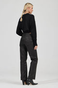 ROLLAS - Amelie Knit Polo - Black-Knitwear-Rolla's-6/XS-UPTOWN LOCAL