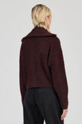 ROLLAS - Loom Cardigan - Dark Cherry-Knitwear-Rolla's-6/XS-UPTOWN LOCAL