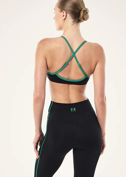 PE NATION - Reveal Sports Bra - Black / Amazon